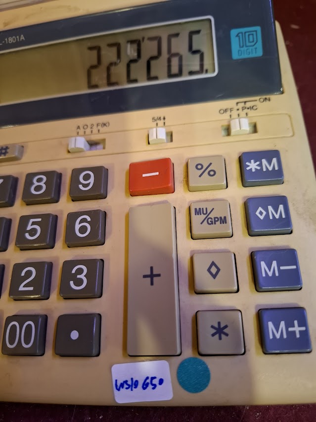 Vintage printing calculator - Sharp [INS10650]