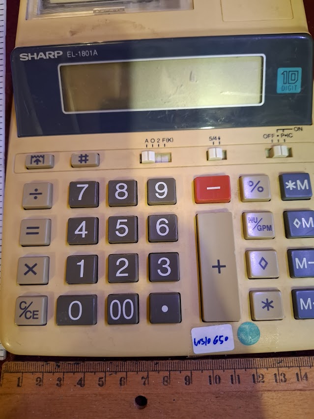 Vintage printing calculator - Sharp [INS10650]