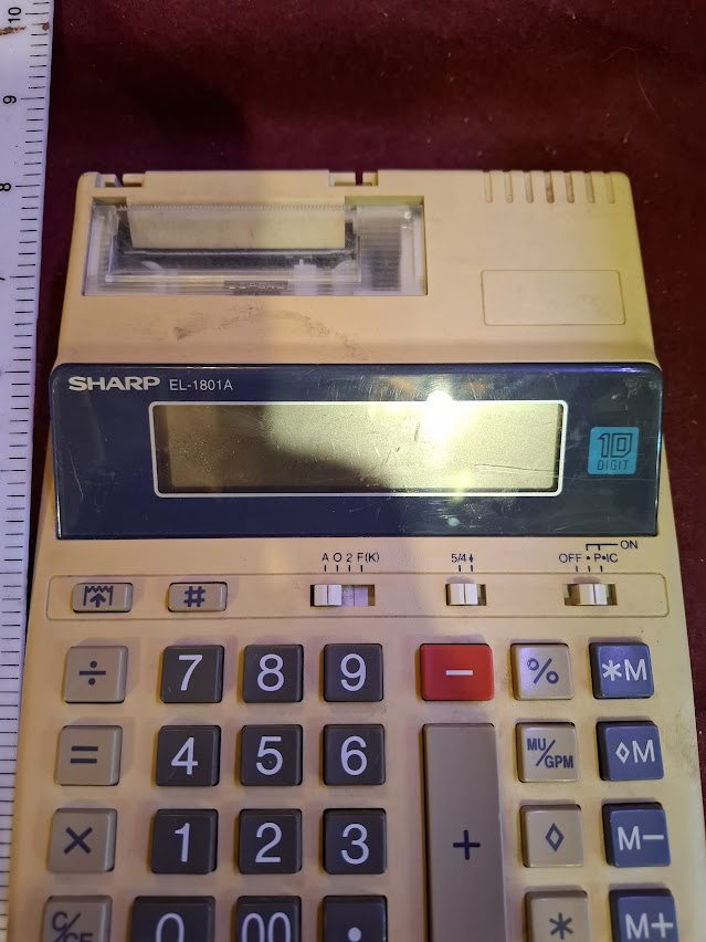 Vintage printing calculator - Sharp [INS10650]