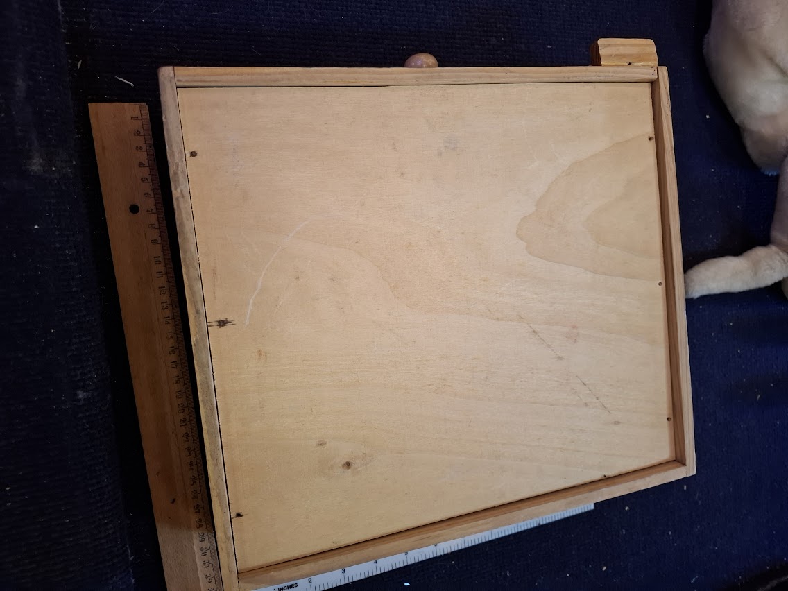 Vintage wooden stell ball Marble tilting Maze puzzle game roll [GAM10320]