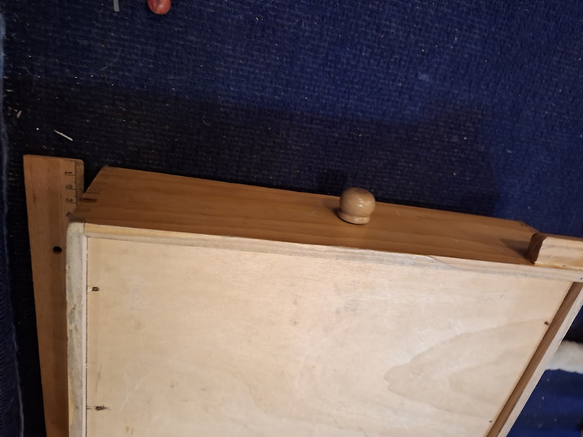 Vintage wooden stell ball Marble tilting Maze puzzle game roll [GAM10320]