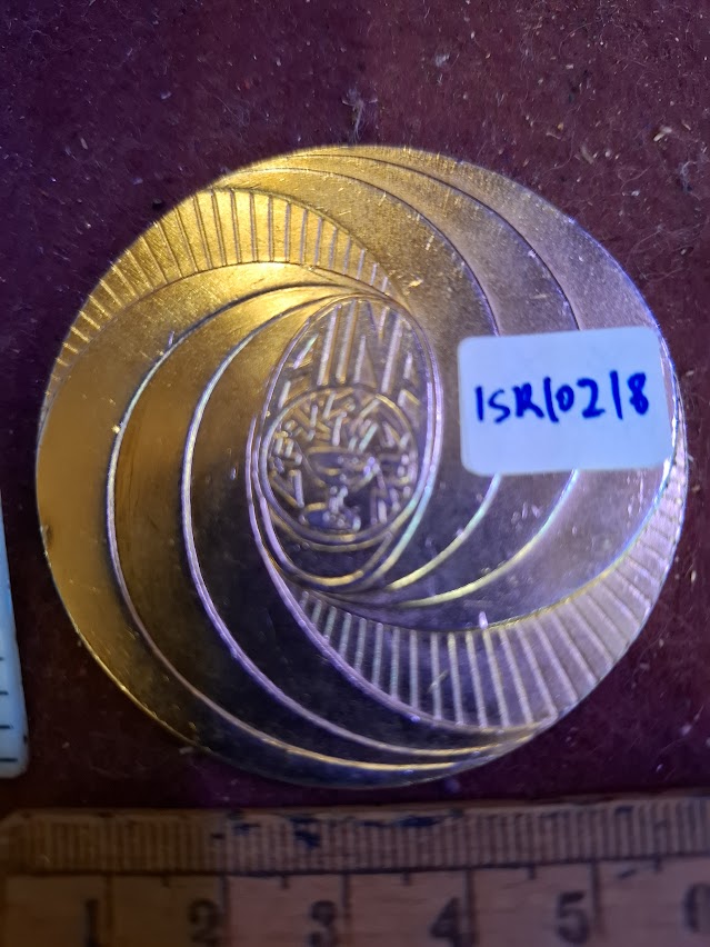Israel bronza medal - 10th anniv. AINA Numismatic assoc. [ISR10218]