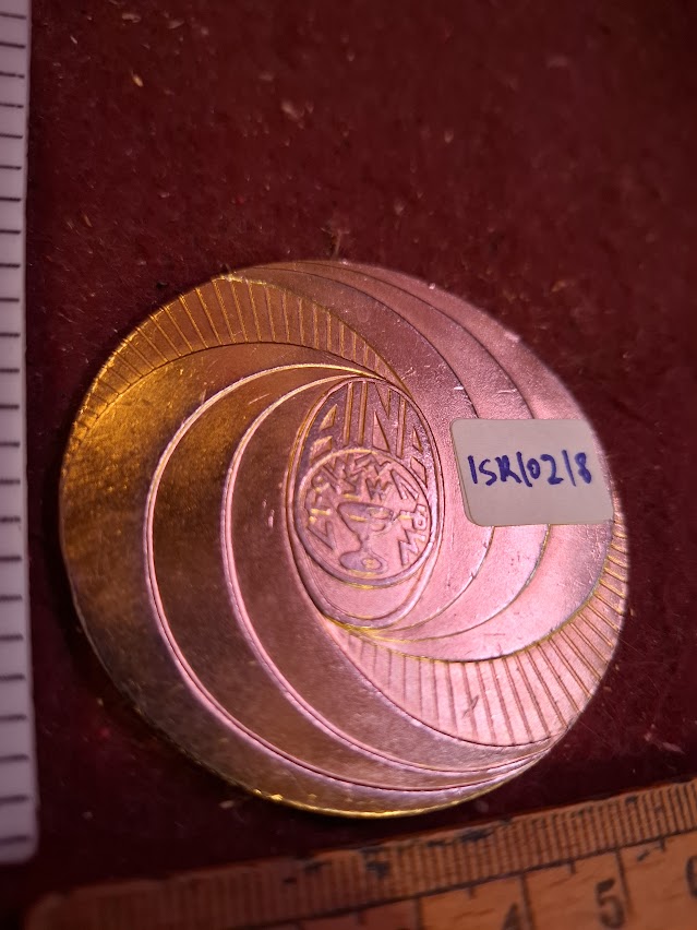 Israel bronza medal - 10th anniv. AINA Numismatic assoc. [ISR10218]
