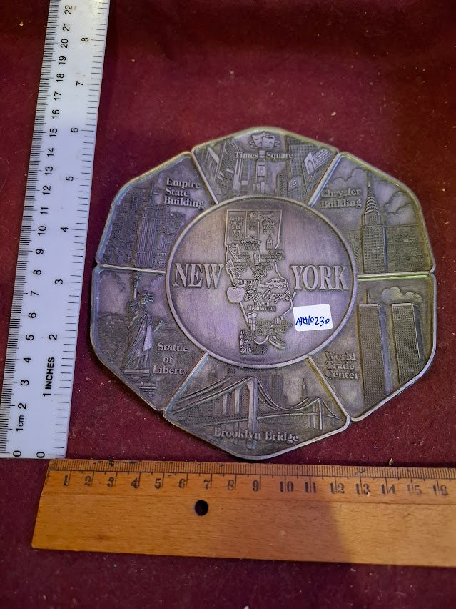New york metal art plate [ART10230]