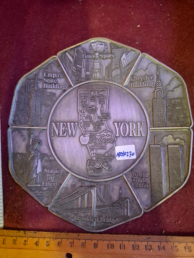 New york metal art plate [ART10230]