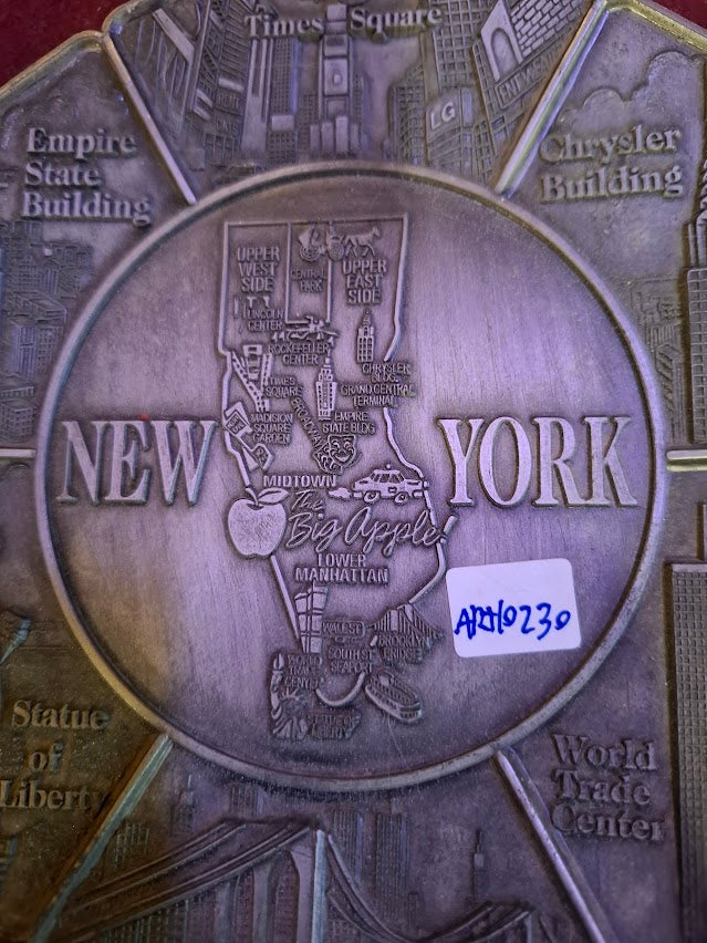 New york metal art plate [ART10230]