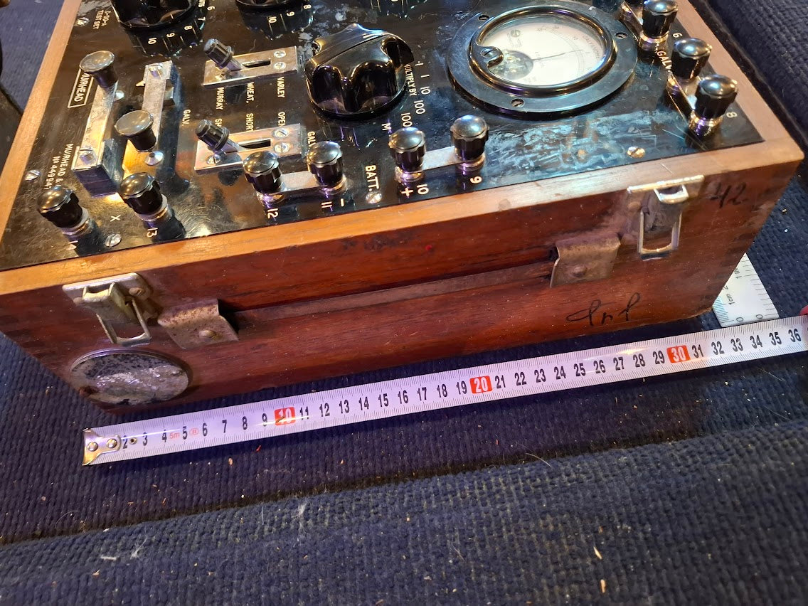 Old Wheatstone bridge d-30 test set [INS10692] *for Israel local market only*
