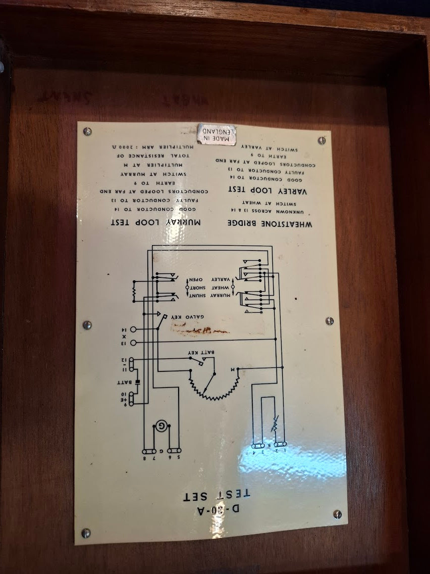 Old Wheatstone bridge d-30 test set [INS10692] *for Israel local market only*