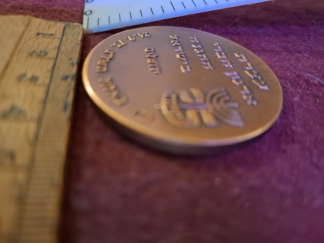 Israel bronza medal - Haganah Members' Association rally 1973 [ISR10235]