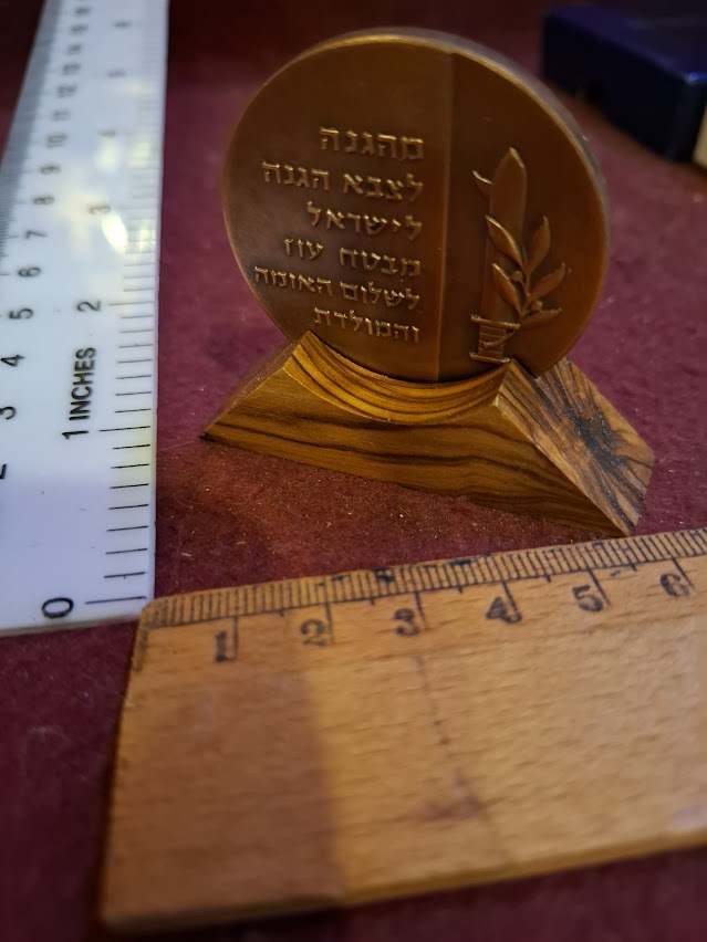 Israel bronza medal - Haganah Members' Association rally 1973 [ISR10235]