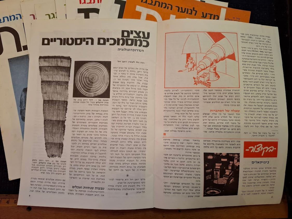 Science old 10 Hebrew Booklets for Youth To Know (LADAAT) 1978 [BOK10416]