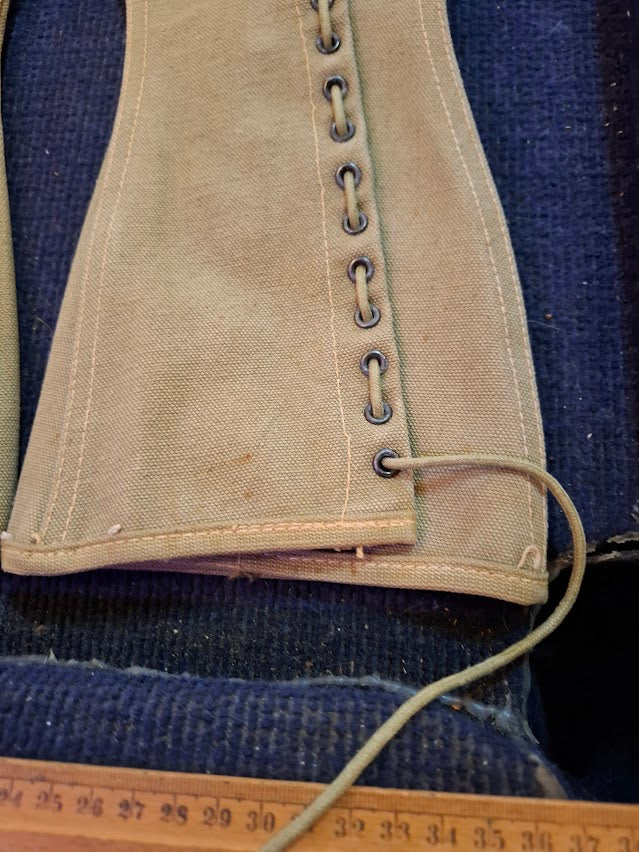 Old military boot gaiters covers _LAST ETSY-[ARM10165]