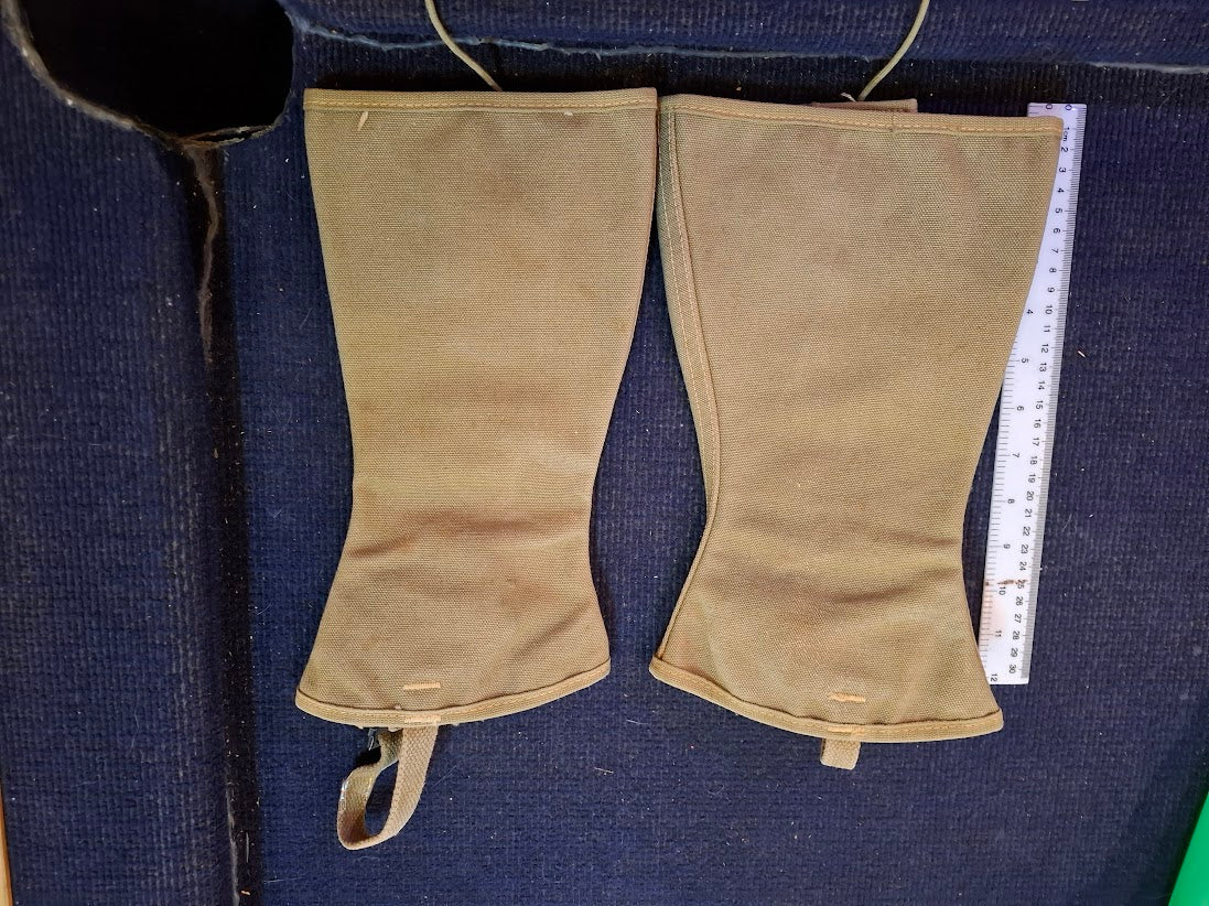 Old military boot gaiters covers _LAST ETSY-[ARM10165]