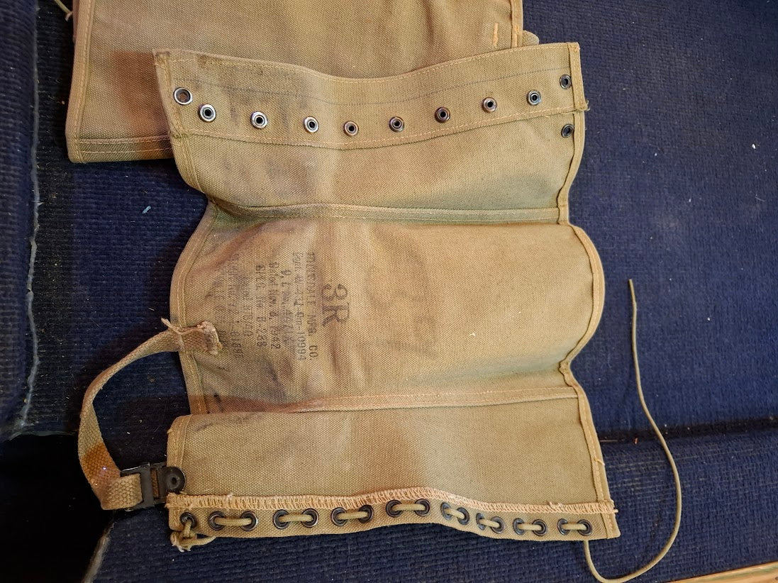 Old military boot gaiters covers _LAST ETSY-[ARM10165]