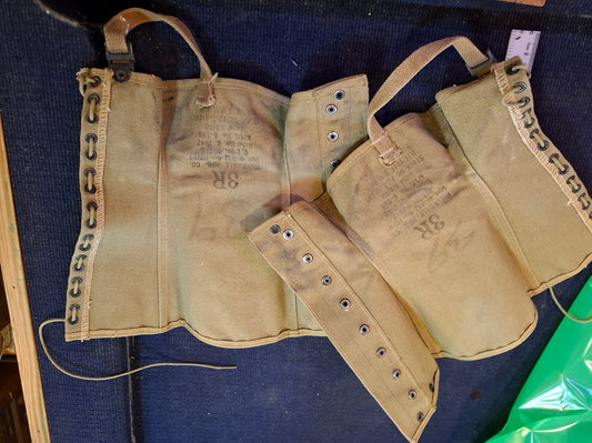 Old military boot gaiters covers _LAST ETSY-[ARM10165]