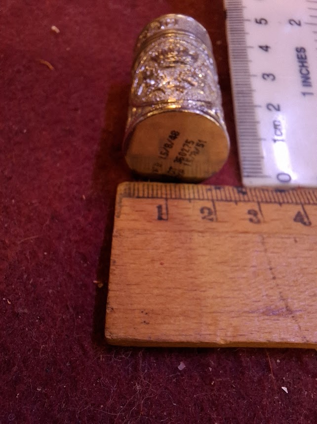 Vintage solid silver perfume trinket [OTH10362]