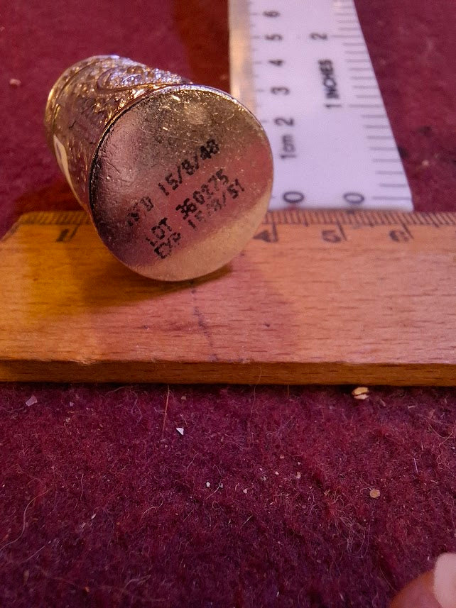 Vintage solid silver perfume trinket [OTH10362]