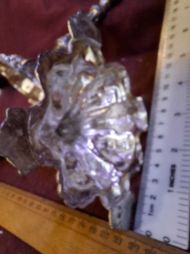 A pair of silver plated candlesticks [JUD10207]