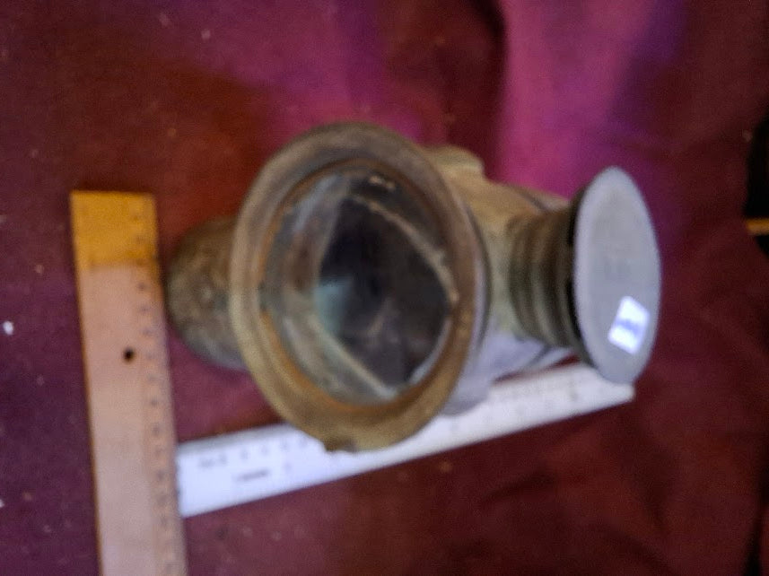 Antique Bicycle Headlight on Oil  - Rare [OTH10365]