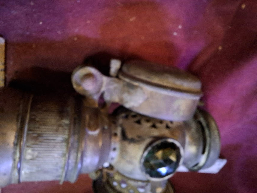 Antique Bicycle Headlight on Oil - Rare [OTH10354]