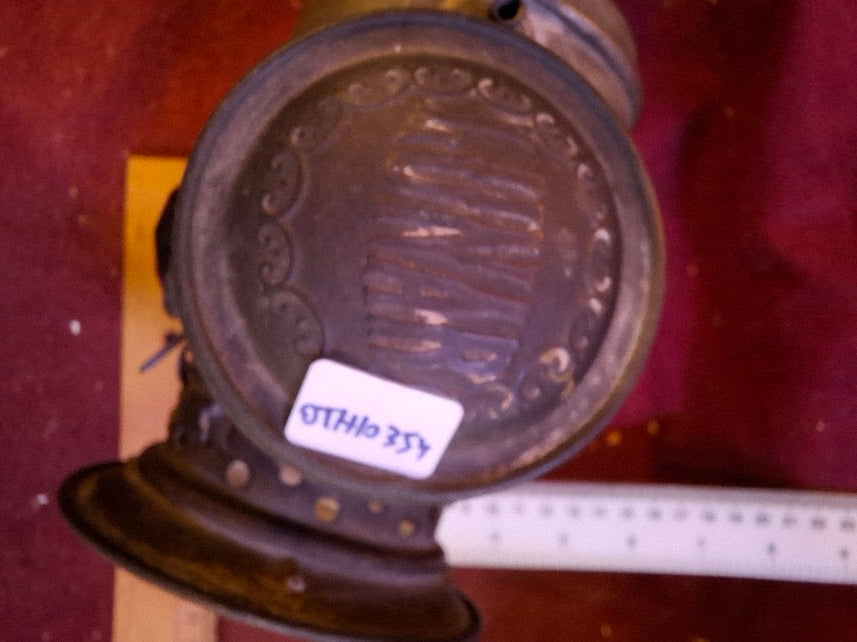Antique Bicycle Headlight on Oil - Rare [OTH10354]