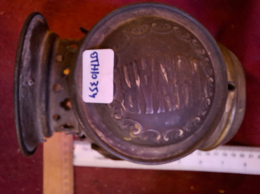 Antique Bicycle Headlight on Oil - Rare [OTH10354]