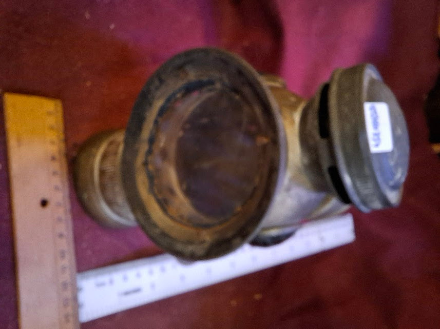 Antique Bicycle Headlight on Oil - Rare [OTH10354]