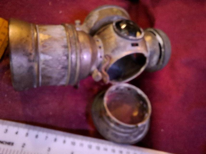 Antique Bicycle Headlight on Oil - Rare [OTH10354]