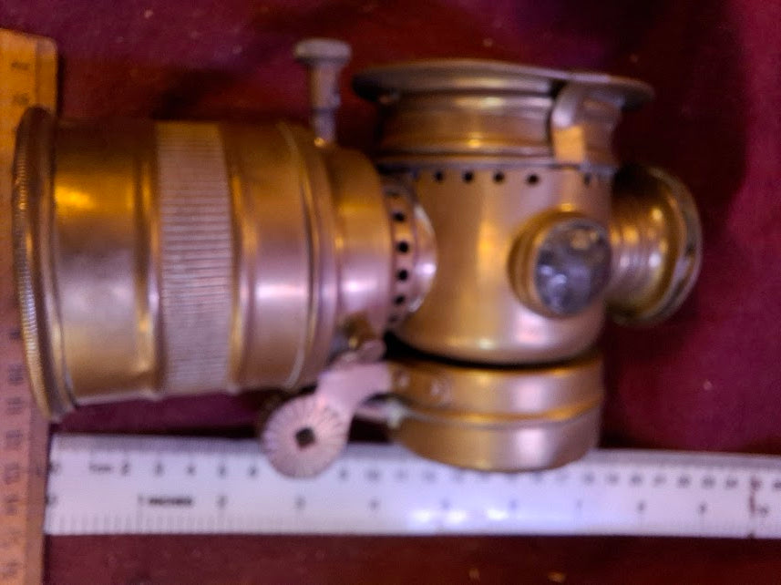 Antique Bicycle Headlight on Oil  - Rare [OTH10353]