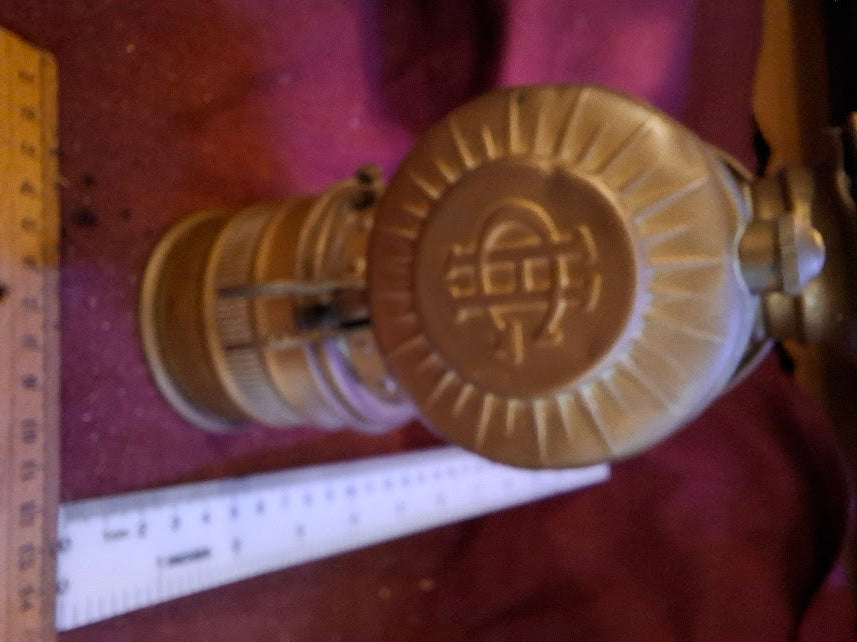 Antique Bicycle Headlight on Oil  - Rare [OTH10353]