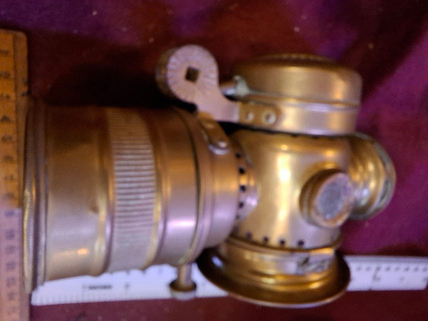 Antique Bicycle Headlight on Oil  - Rare [OTH10353]