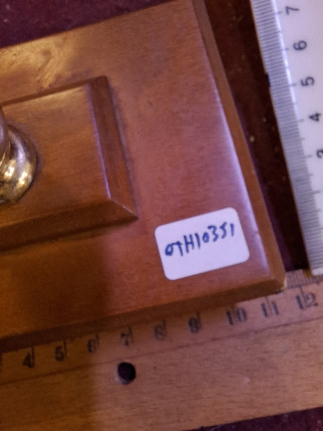 מגש נחושת למזכרת של יצחק רבין [ISR10136] 