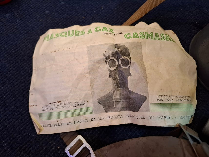 Vintage Military WW2 Chemical gas Mask 1939  - Rare [ARM10173]