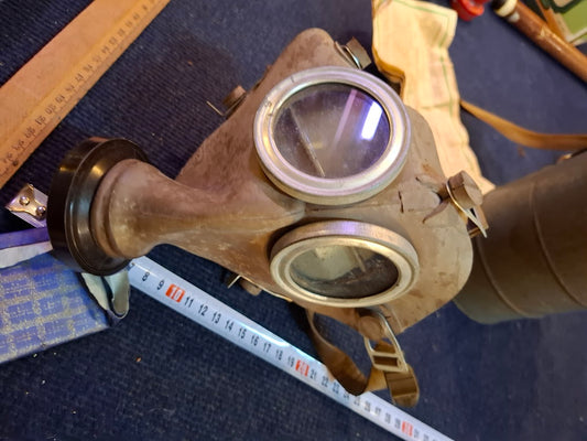 Vintage Military WW2 Chemical gas Mask 1939  - Rare [ARM10173]