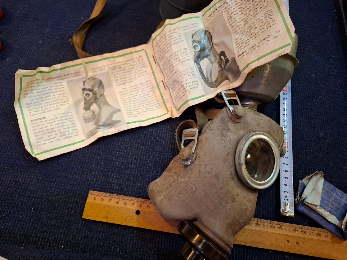 Vintage Military WW2 Chemical gas Mask 1939  - Rare [ARM10173]