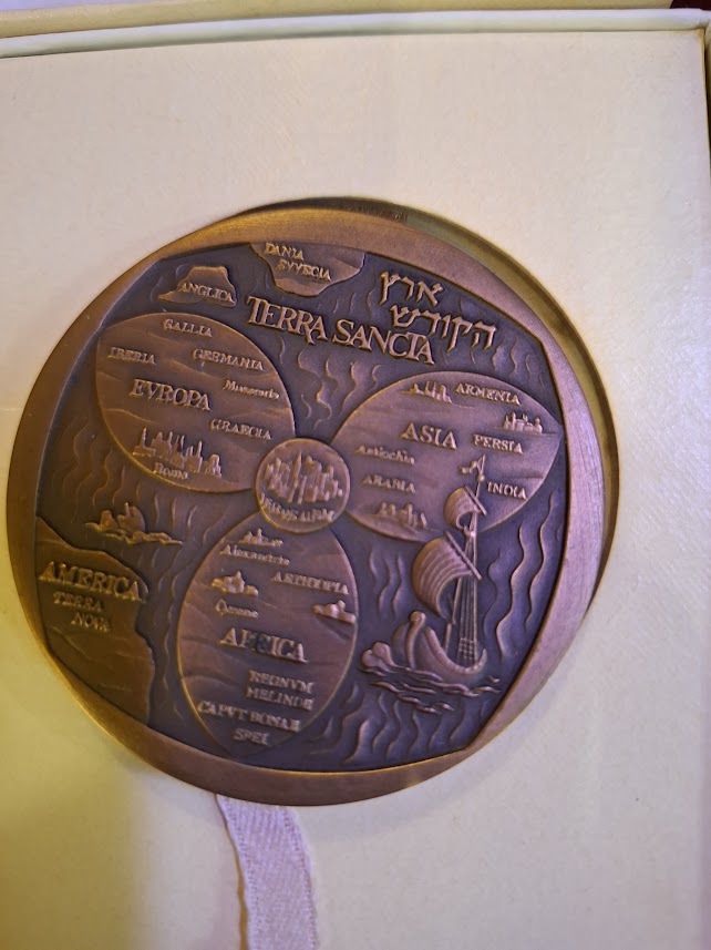 Israel bronza medal  - Pilgrimage to the Holy Land Jerusalem 1978 [ISR10279]