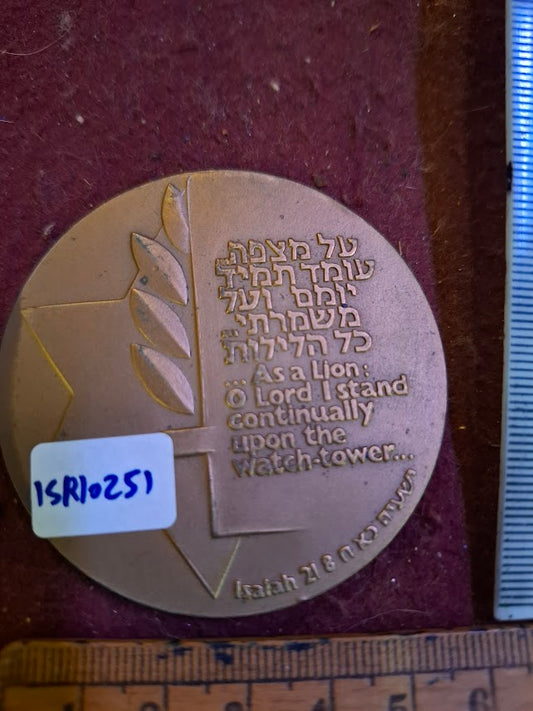 Israel bronza medal - Soldiers' welfare ass. 1987 [ISR10251]