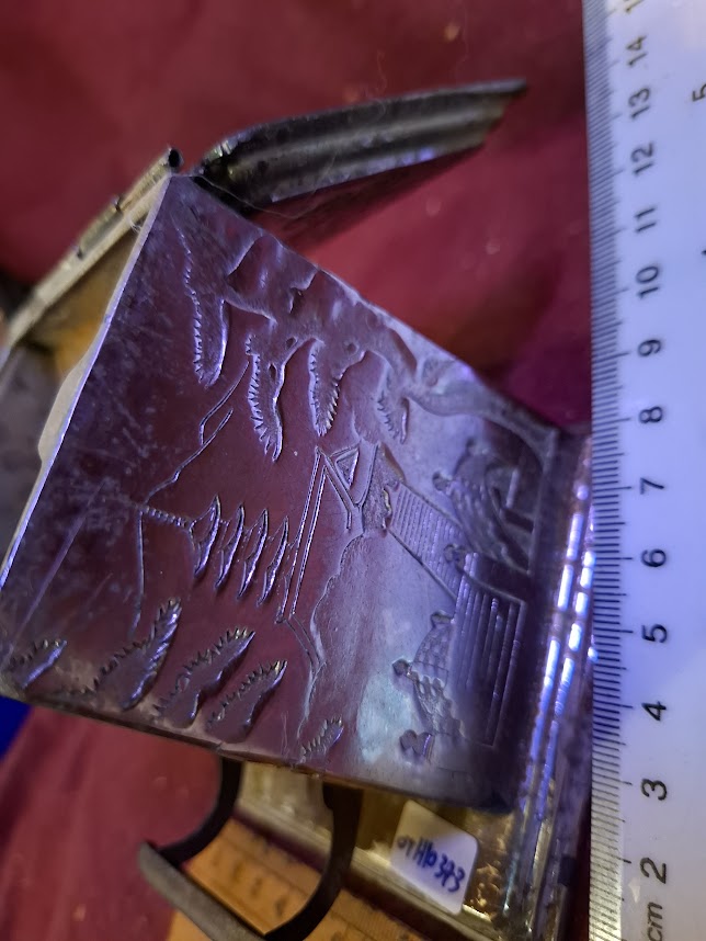 מגש נחושת למזכרת של יצחק רבין [ISR10136] 