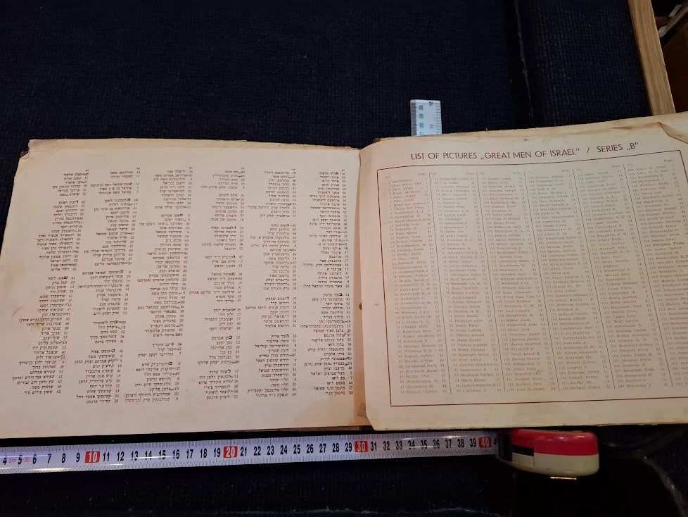Old 1930 Jewish famous persons cards album (without cards)  - Rare [BOK10439]