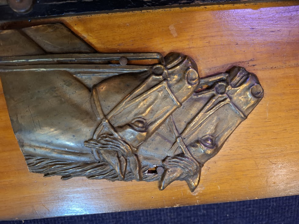 Vintage art deco wooden mail holder [ART10232]