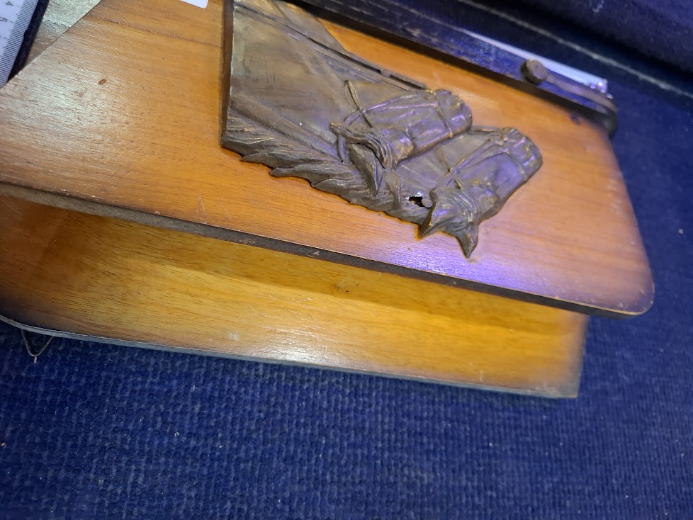 Vintage art deco wooden mail holder [ART10232]