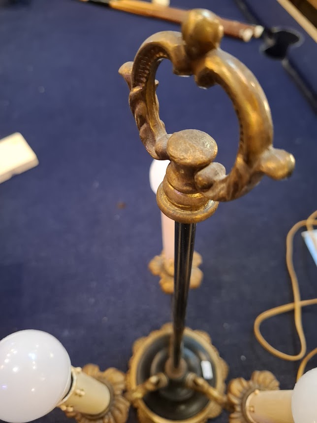 Vintage Triple Lamp ~1930s, rare! [INS10719]