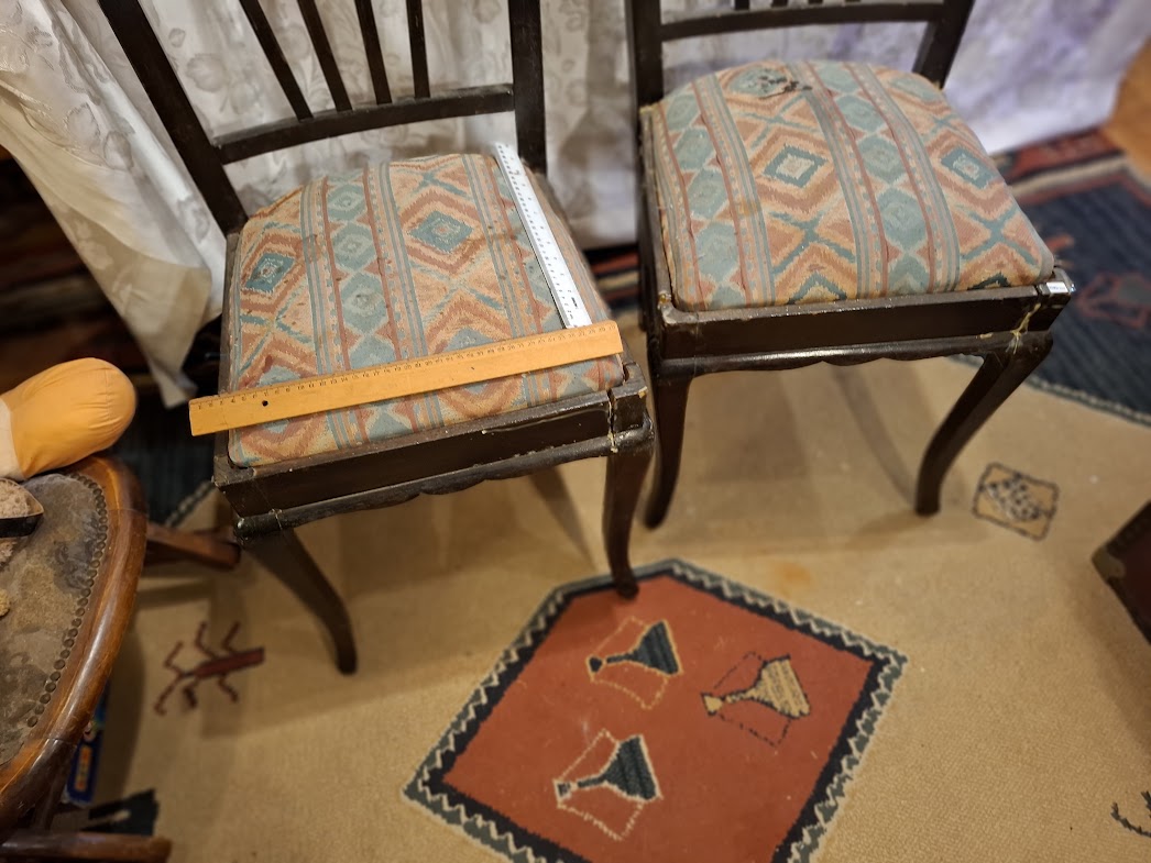 Original Antique Chair Pair [FUR10215] *for Israel local market only*