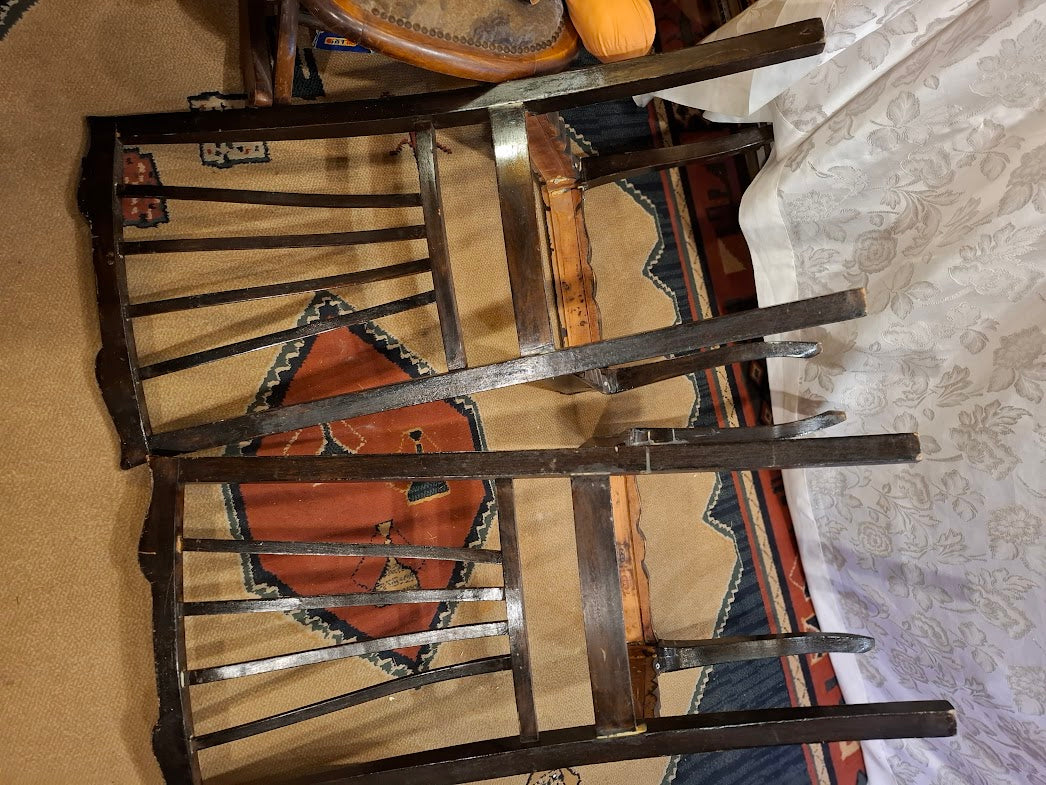 Original Antique Chair Pair [FUR10215] *for Israel local market only*