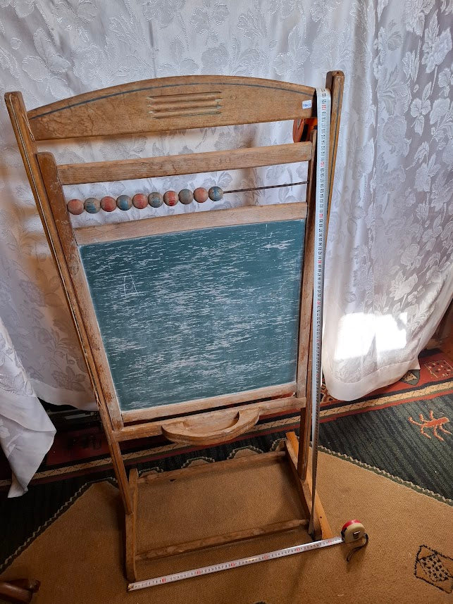 Antique wood school chalkboard (~1910) - RARE  [FUR10217]  *for Israel local market only*