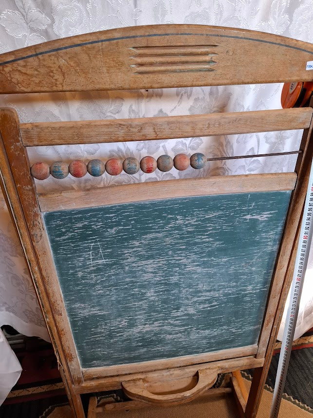 Antique wood school chalkboard (~1910) - RARE  [FUR10217]  *for Israel local market only*
