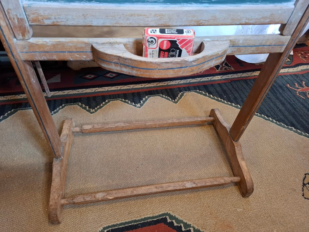 Antique wood school chalkboard (~1910) - RARE  [FUR10217]  *for Israel local market only*