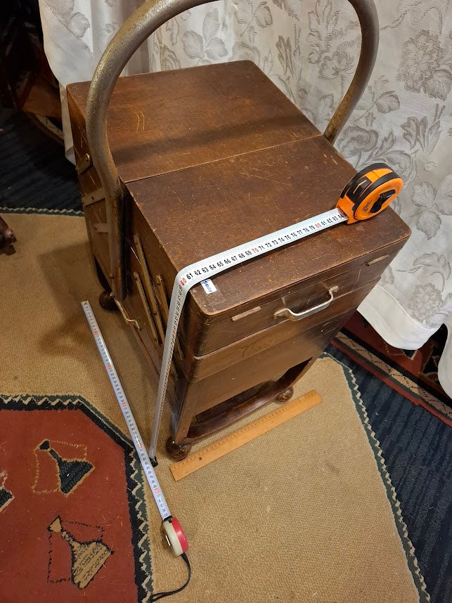 Antique big Sewing Tool Box  - Rare [ FUR10218]  *for Israel local market only*