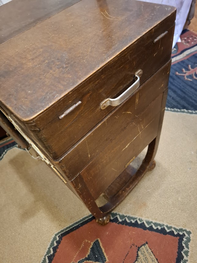 Antique big Sewing Tool Box  - Rare [ FUR10218]  *for Israel local market only*