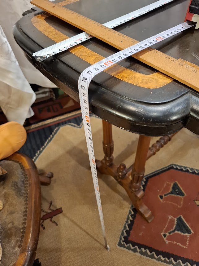 Antique wood card table [FUR10219] - RARE *for Israel local market only*